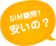 SIM疑問1 安いの?